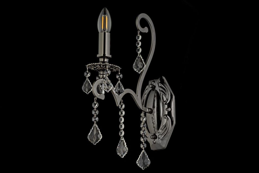 Бра *12*39 см, 1*E14*40W, Dio D`arte Isola Nickel Black Isola E 2.1.1.600 NB, Матовый никель