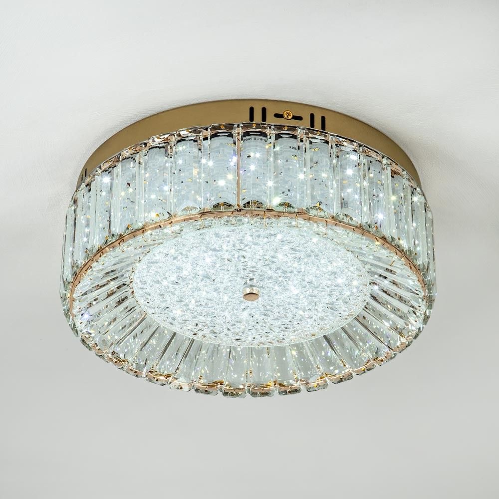 Потолочный светильник 40*40 см, LED 48W, 3000 / 6000K, Золото MODELUX ML.2305.400 GD