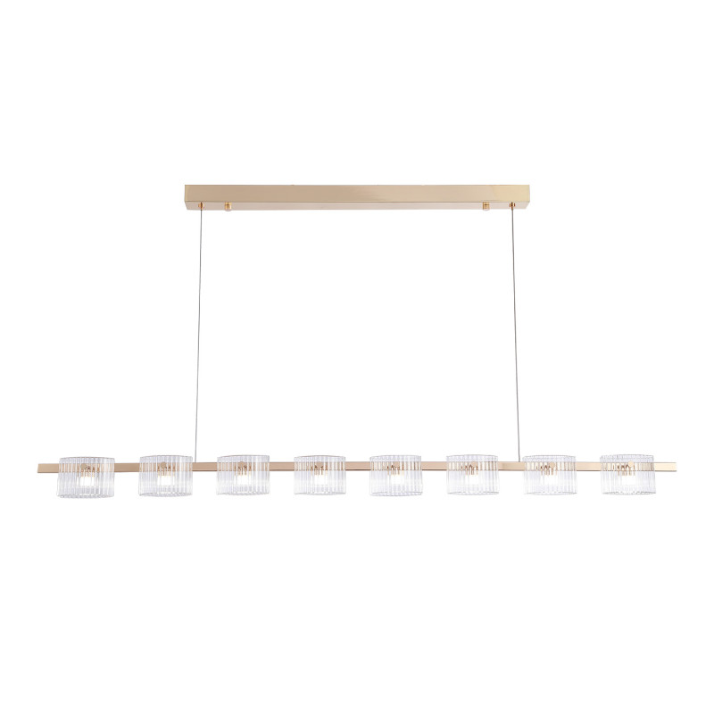 Линейный светильник 143*7*150 см, LED, 42W, 4000К, Favourite Ori 4248-8P латунный