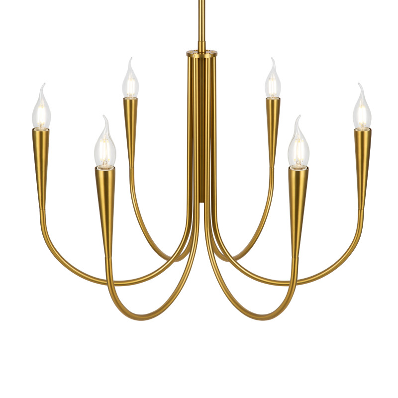 Светильник 63 см, Freya Branches FR5253PL-06BS, латунь