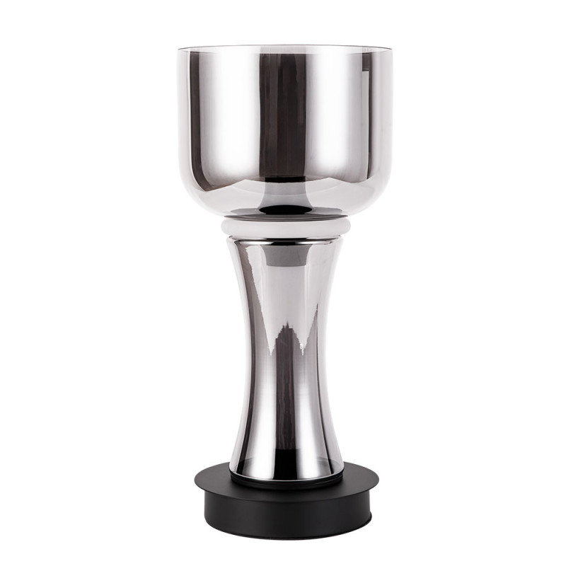 Настольная лампа 50 см, 16W, 3000K, Divinare Volturn 1243/06 TL-15, черный