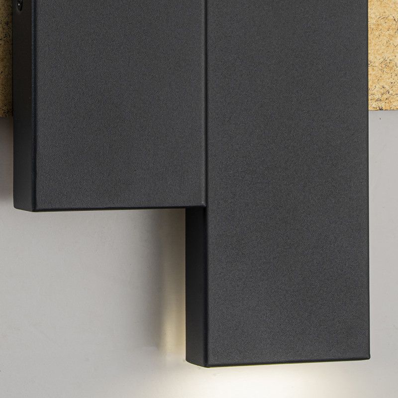 Бра 40 см, 20W, 4500K, Indigo Avanzato 14023/2W Gold stone V000118L, черный-золото, 14023/2W Gold stone