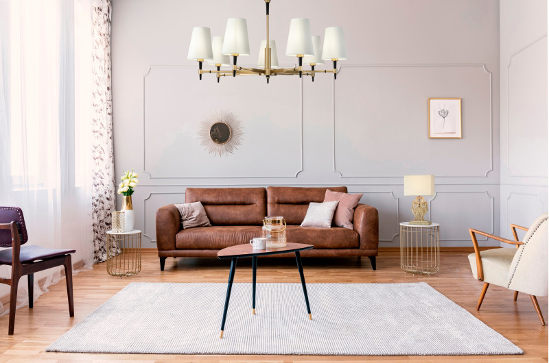 Подвесная люстра Maytoni Zaragoza H001CL-07BS, латунь, диаметр 88см