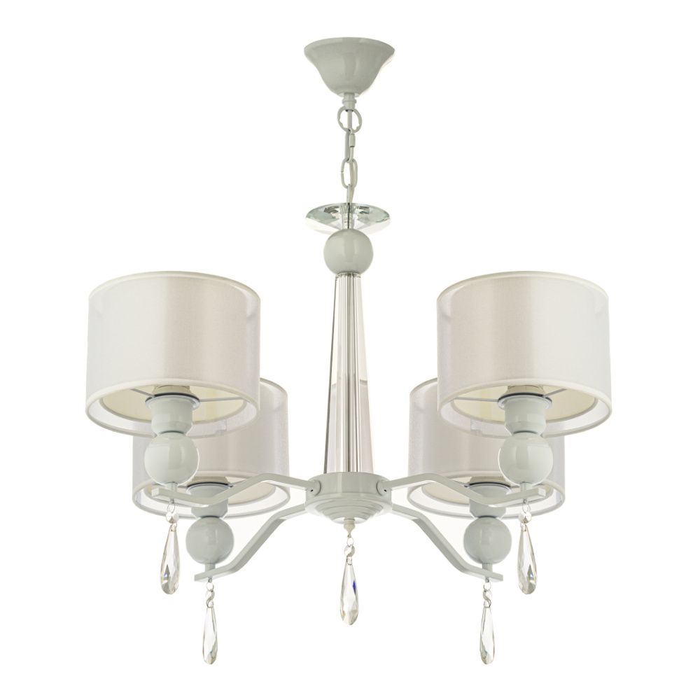 Люстра *68*50 см, 4*E14*40W, Arti Lampadari Rufina White Rufina E 1.1.4.600 W, Белый