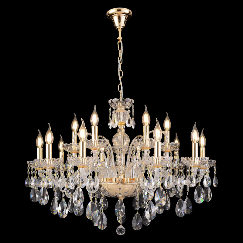 Светильник 85 см, Crystal Lux MONICA SP10+5 GOLD, золото