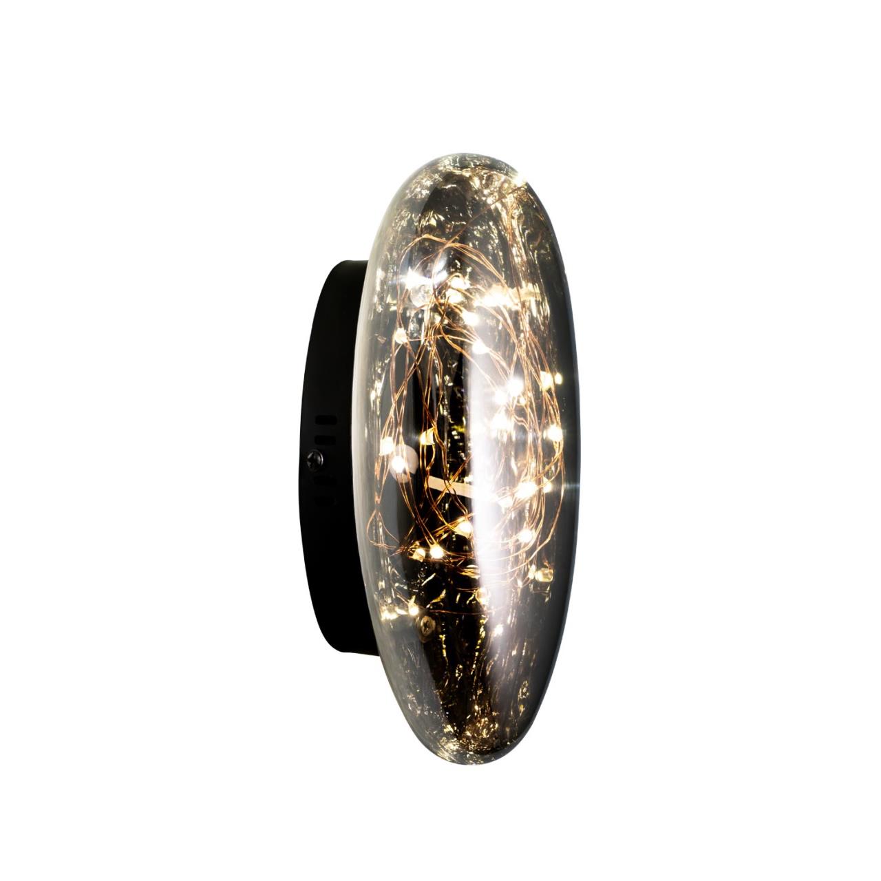 Настенный светильник 9 см, 5W, 3000К MODESTYLE MS.6512.220 BK черный