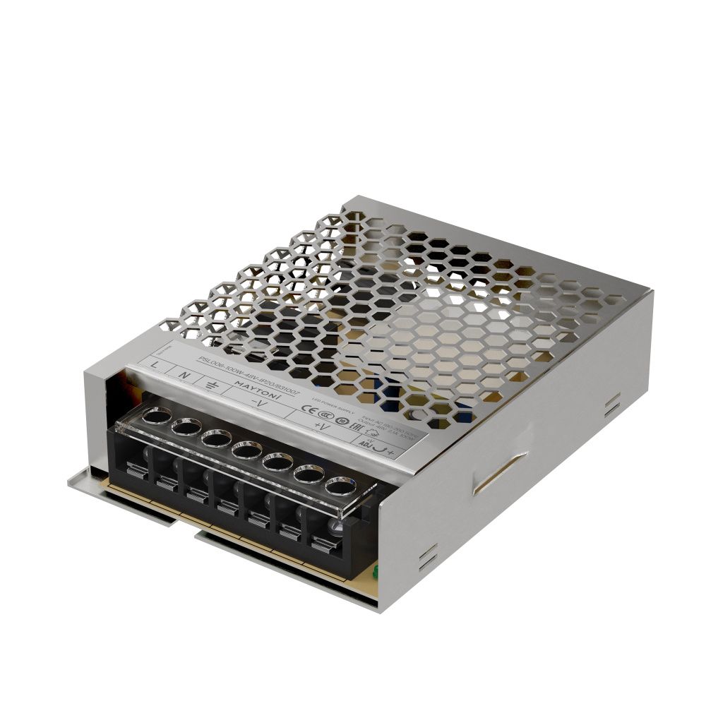 Блок питания PSL006 48V 100W IP 20 831007, 13*10*3 см, Maytoni Led Strip 831007, Серебро
