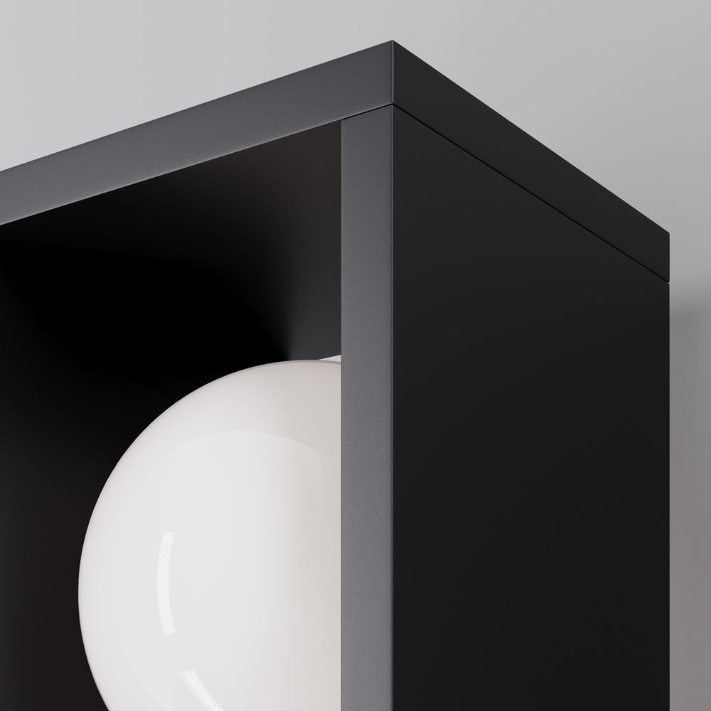 Настенный светильник 19 см, 10W, 3000K, Maytoni O483WL-L10GF3K, графит