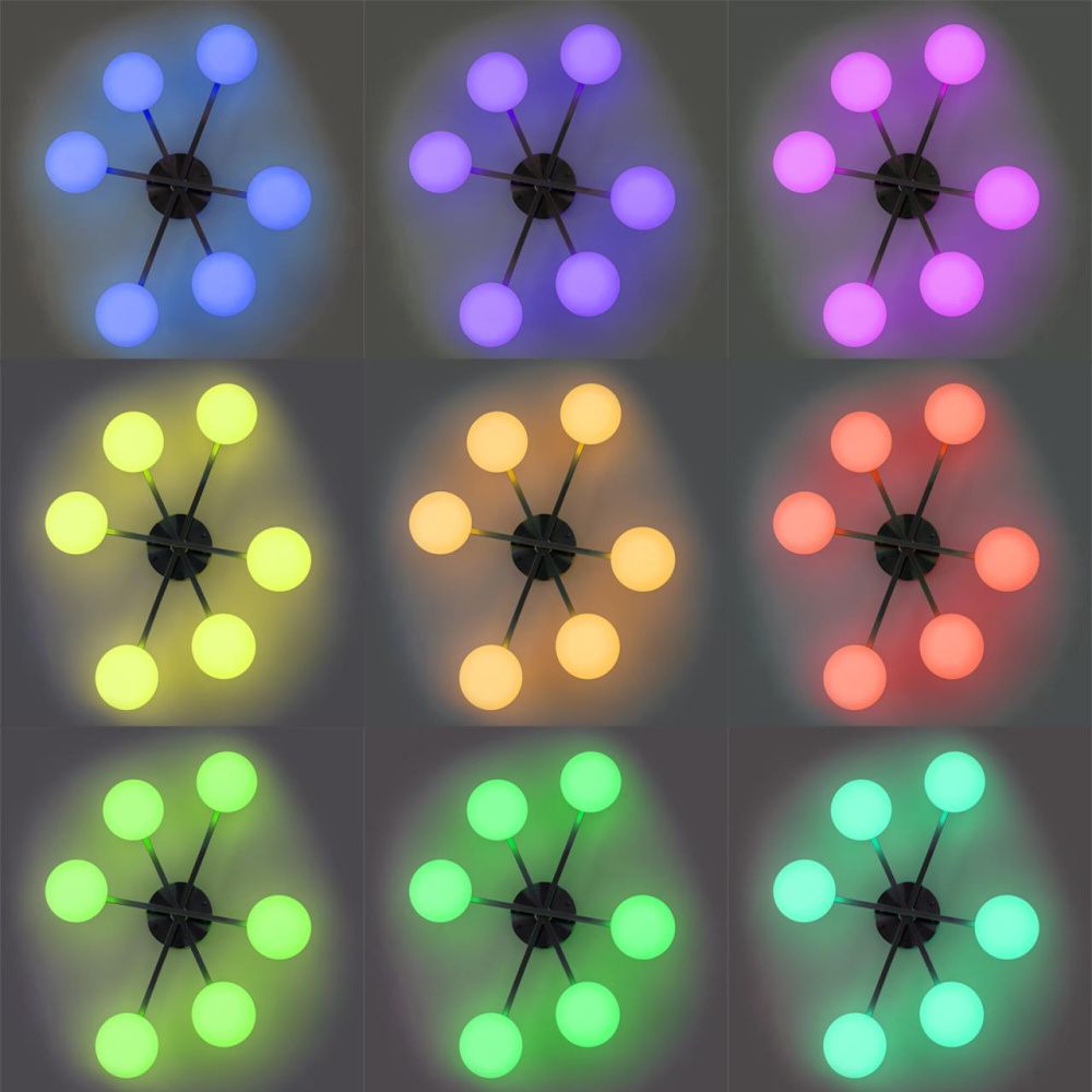 Светильник 87 см, 72W, 7560 Lm, 3000-5500K, 20-26 м2 Citilux ATMAN SMART CL226A161 RGB LED, матовый хром