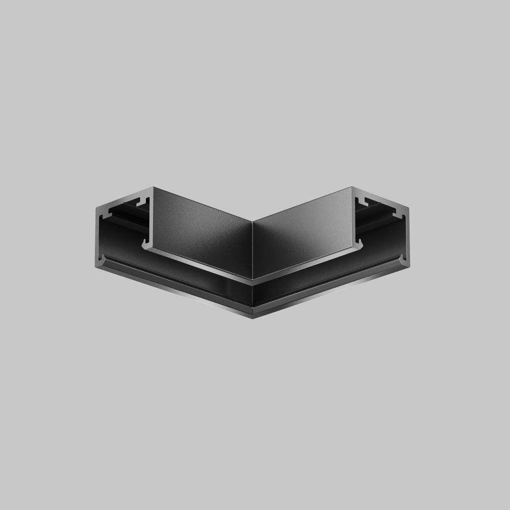 Коннектор угловой Exility X накладной, черный 5*5*1 см, Maytoni Technical  TRA239CL-41B, Черный