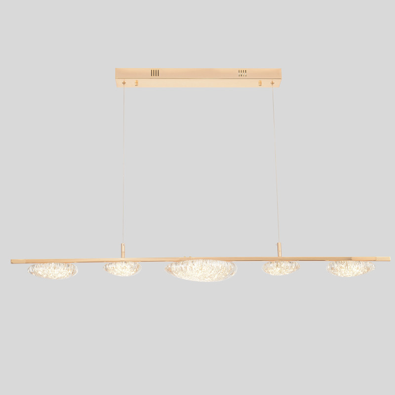 Светильник 130 см, 47W, 3000-6000K, Crystal Lux FELICIDAD SP47W LED, золото