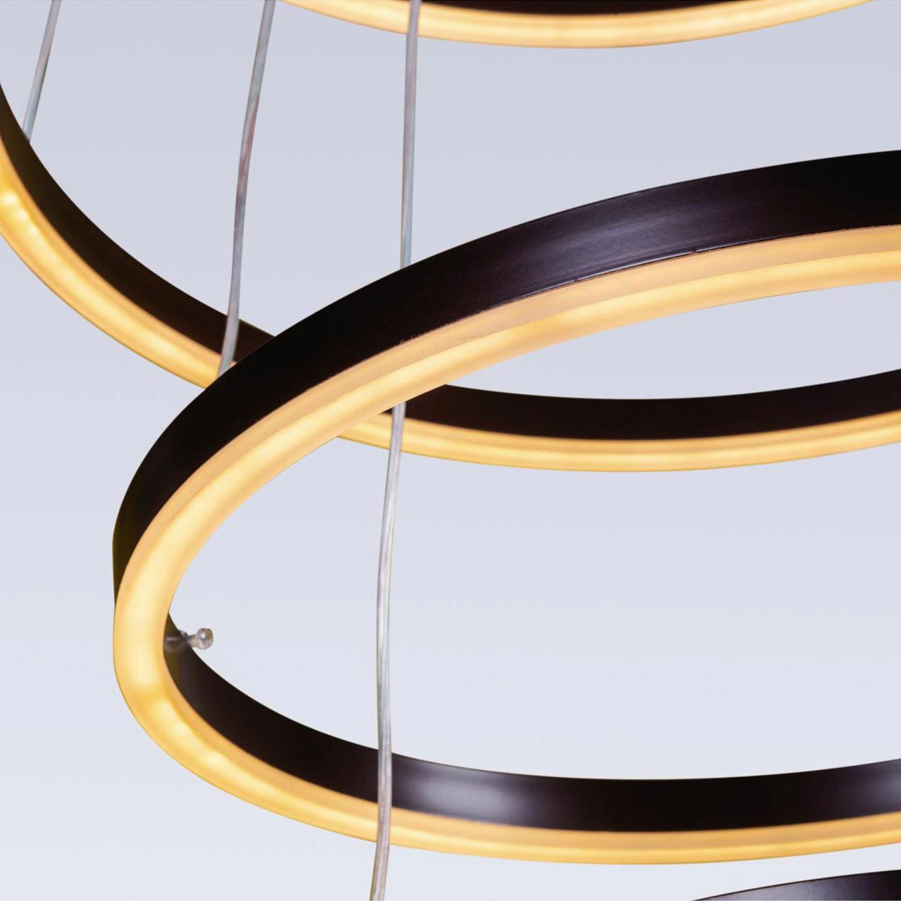 Подвесной светильник **120 см, LED 224W, 3000 / 6000K, Коричневый LED4U L55000-4HL BR