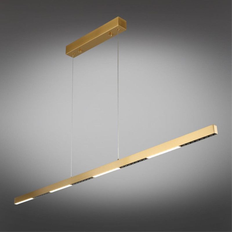 Линейный светильник 120*5*40-130 см, 1*LED, 28W, 4000K, Aployt Noella APL.051.13.28, латунный