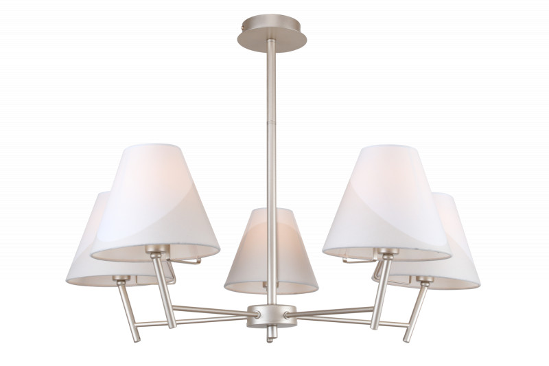 Потолочная люстра Freya Vanessa FR5084PL-05G, диаметр 72 см, серебро