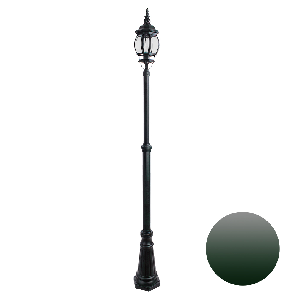 Столбик уличный высокий 16*226 см, 1*E27*75W  Arte Lamp Atlanta A1047PA-1BGB старая медь