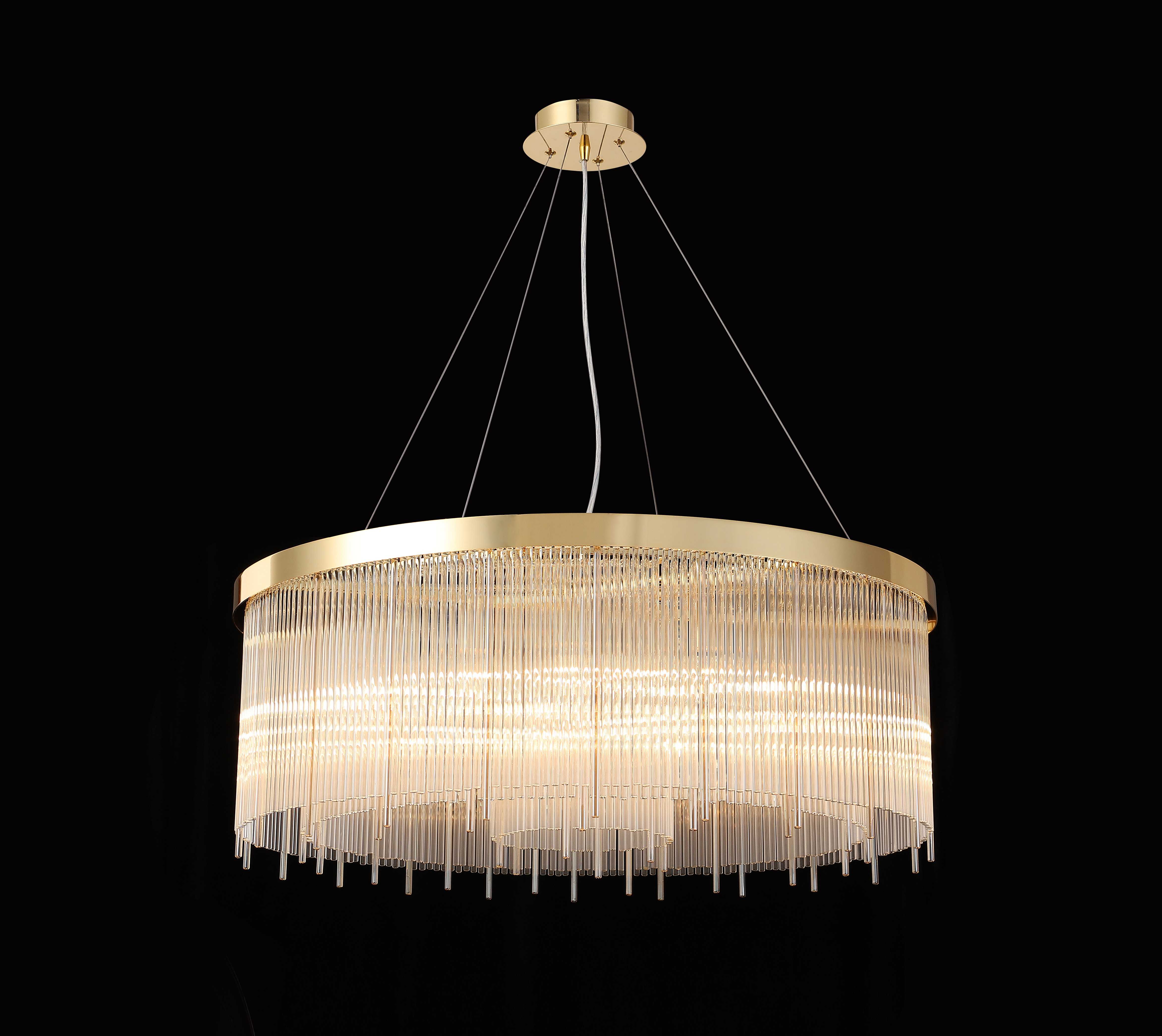 Люстра  800*300, 13*E14, 40W NewRgy Cristallo F15-D800 H-GOLD, H-GOLD