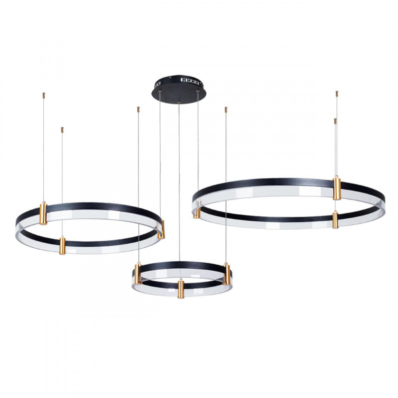 Светильник 148 см, 226W, 3000-6000K Arte Lamp MERCURY A2185SP-3BK черный