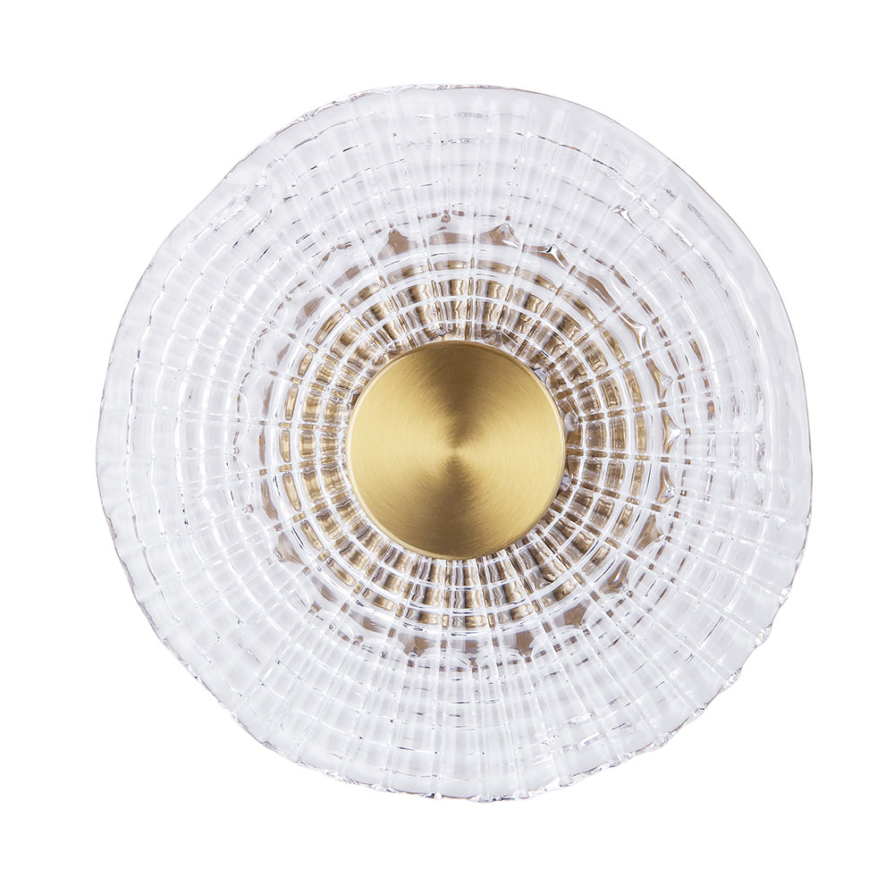 Бра 20*7*20 см, 1*LED, 6W, 3000K Arte Lamp Bevel A1611AP-5PB, Латунь