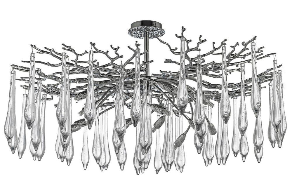 Люстра потолочная *100*56 см, 14*G9*40W, Dio D`arte Tavenna Nickel Tavenna H 1.3.100.108 N, никель