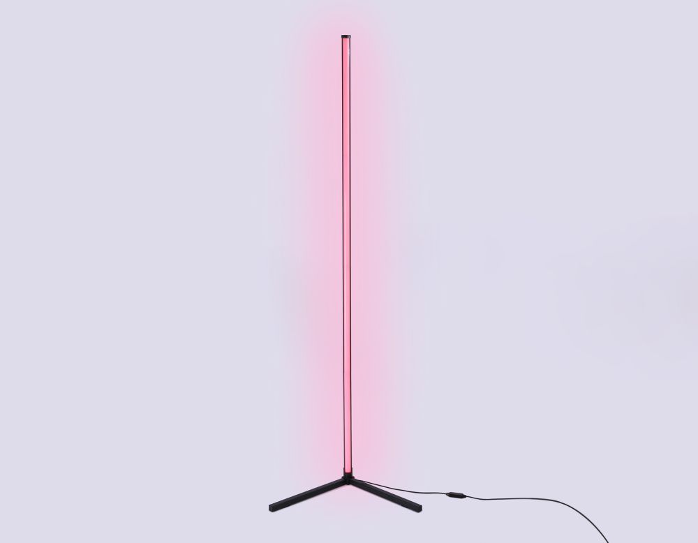 Светильник светодиодный напольный RGB с пультом **165- см, **W, RGBK, Ambrella Light Comfort FL8027, черный