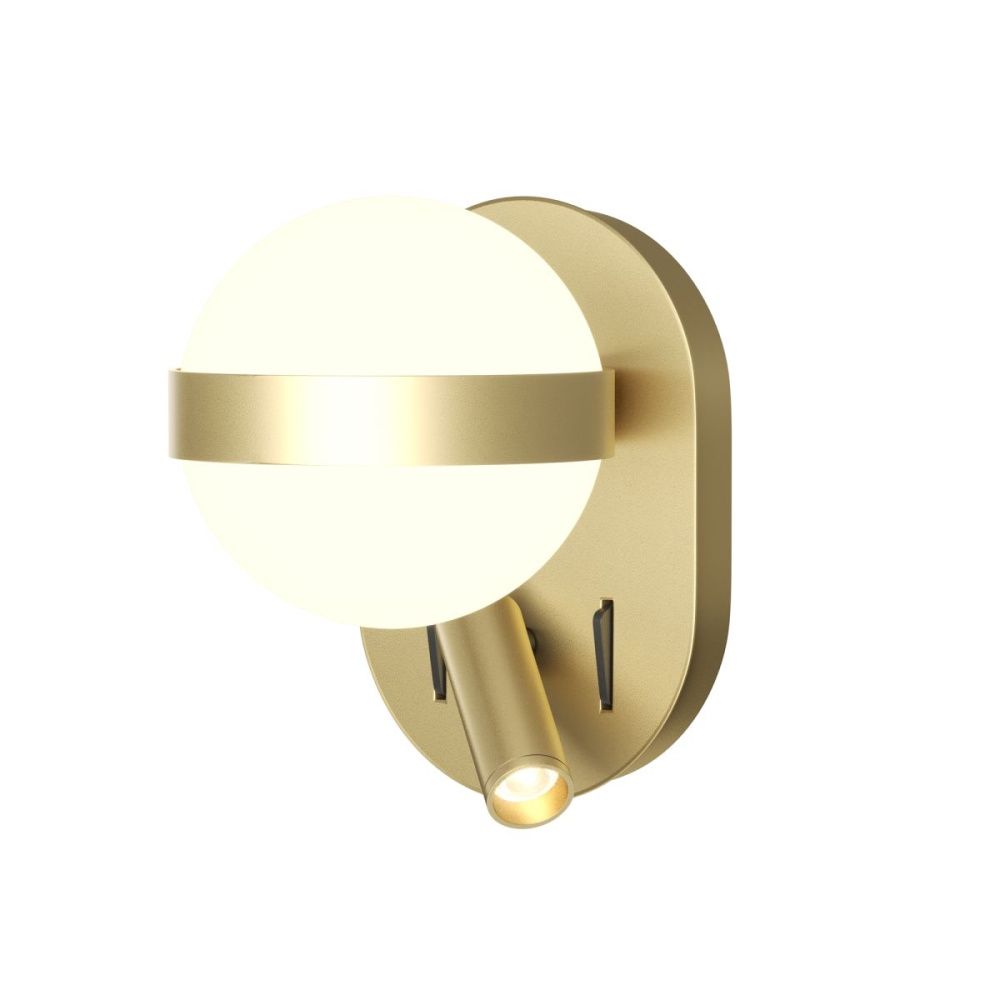 Бра 20 см, 9W, 3000K, Maytoni Dialogue MOD441WL-L8BS3K, латунь