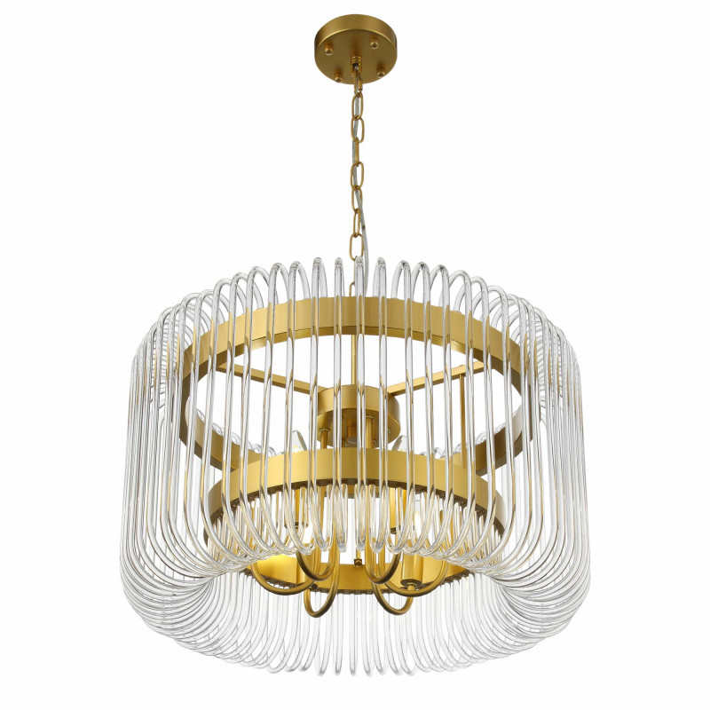 Люстра подвесная 60 см, 240W, ST LUCE GROSSETO SL1228.203.06 Золотистый
