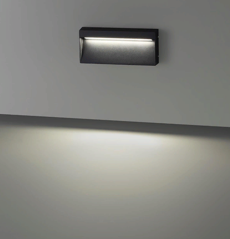Уличный настенный светильник 20 см, 5W, 4000K, Odeon Light Vitty 6649/5WL, черный