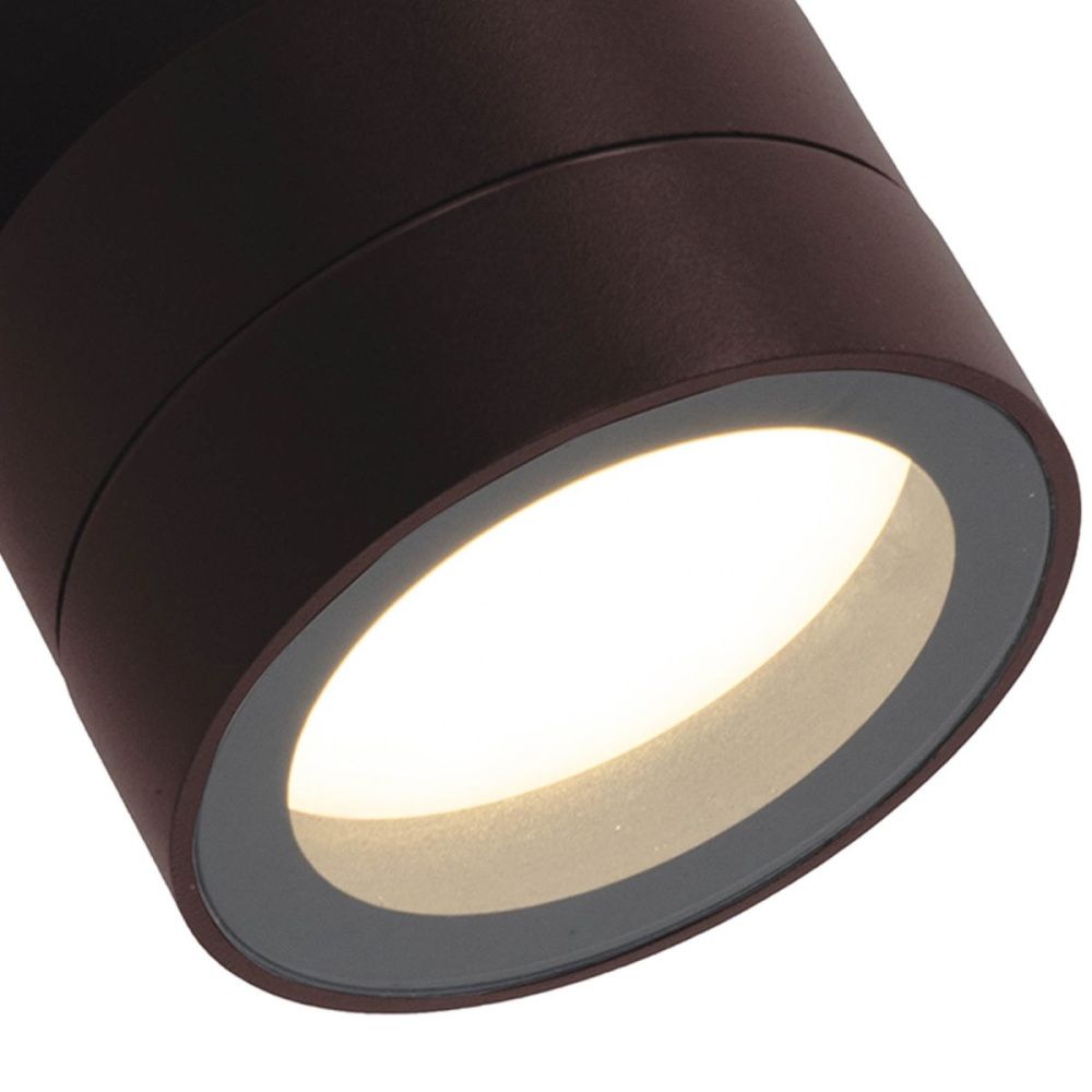 Уличный настенный светильник 9 см, Mantra Saler 9103, коричневый