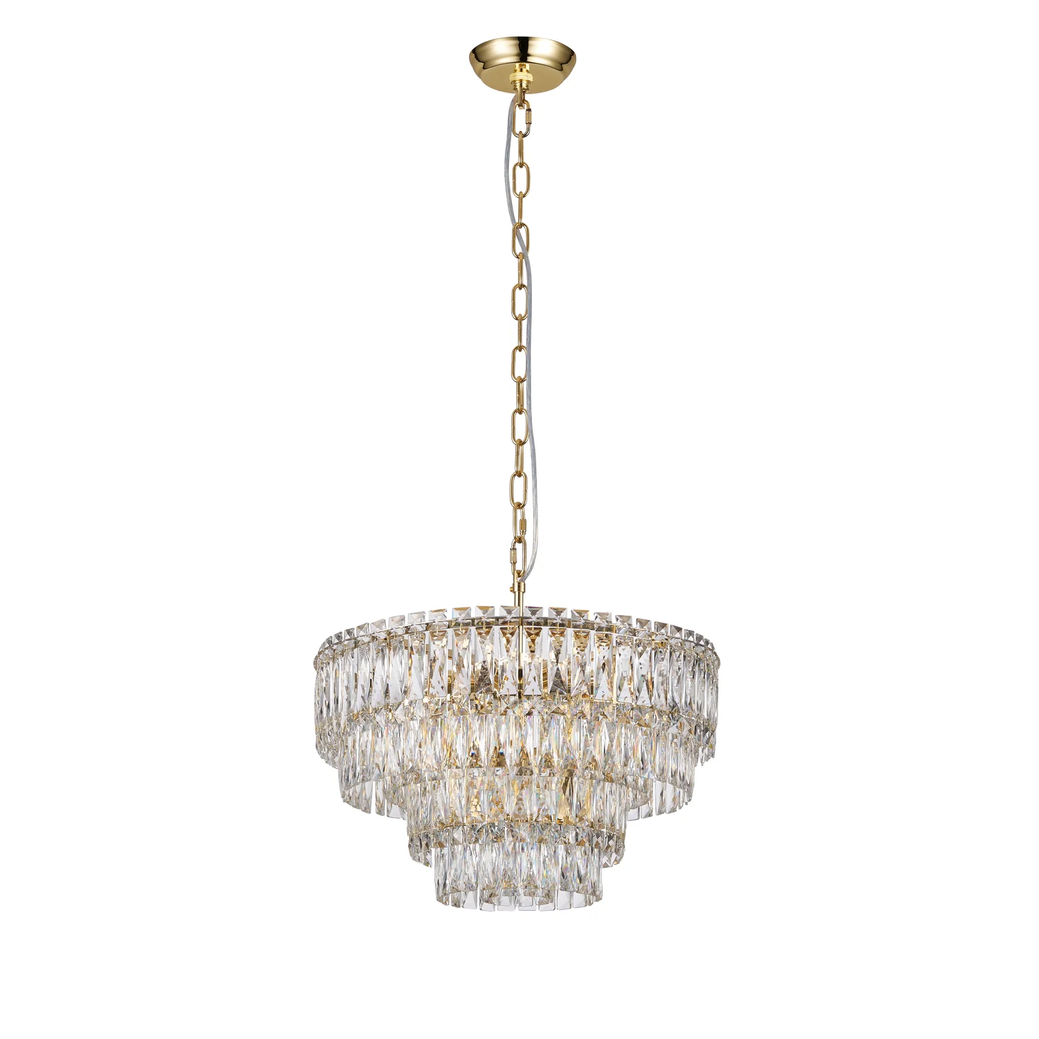 Подвесная люстра 50 см, Favourite 4781-10P Adamas, золото