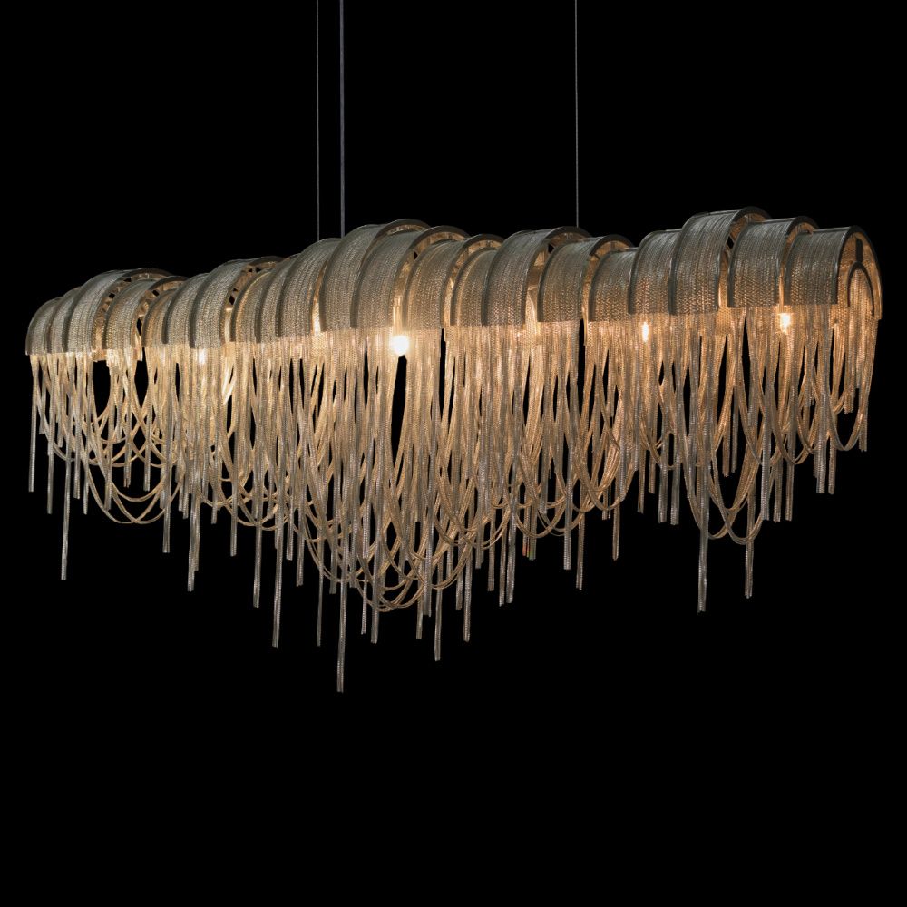 Подвесная люстра 115 см, ft IT Volver 10404/1150L SN, никель