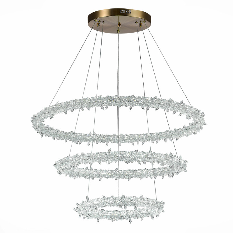 Люстра подвесная 80 см, 160W 3000 - 6500K ST LUCE Lucchero SL6105.203.03 Золотистый
