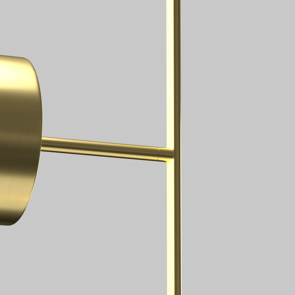 Бра 14-88 см, LED*12W, 2700K, Maytoni Elegant 100° C084WL-L12BS2.7K, Латунь