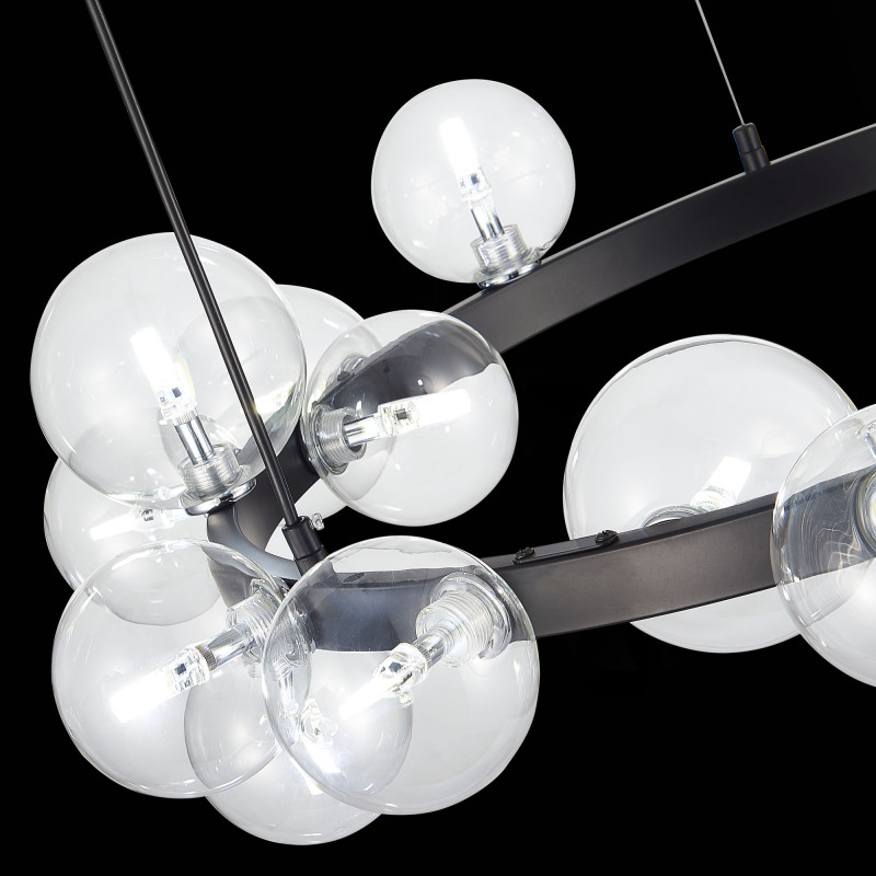 Светильник подвесной 90 см, 75W, 3000K ST LUCE NECTON SL1165.402.15 Черный