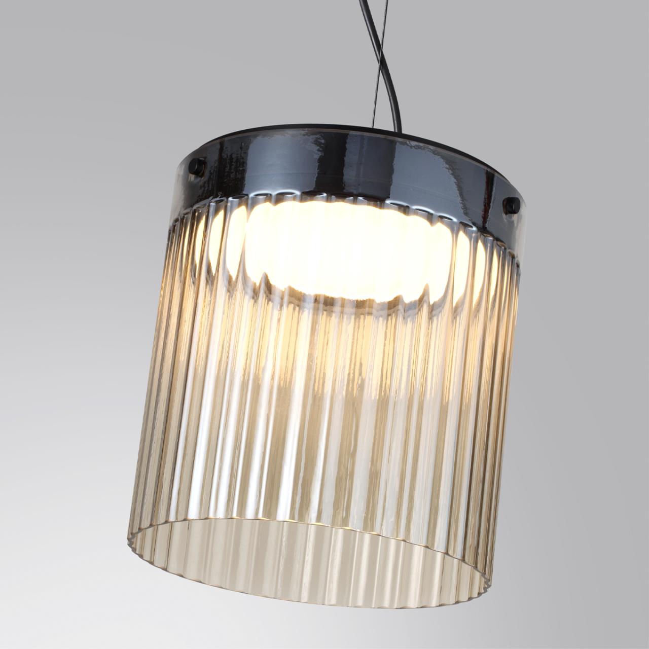 Подвес 23,5*23,5*159 см,  LED*W, 4000 К, Odeon Light Pillari, черный 5047/20L