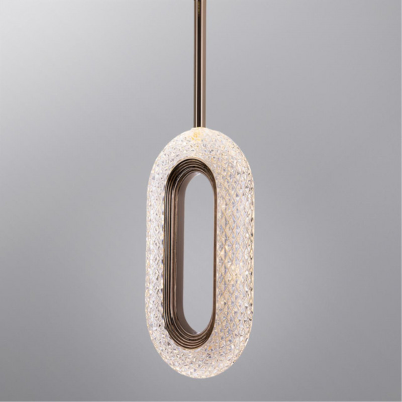 Светильник 12 см, 8W, 4000K, Arte Lamp OVALE A2489SP-1GO, золото