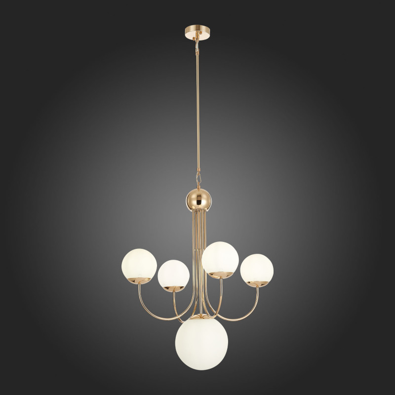 Люстра подвесная 60 см, ST LUCE AVELLINO SL1504.203.05 Французское золото