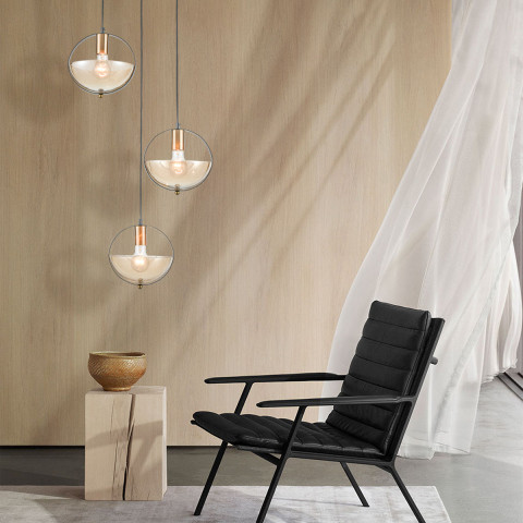 Подвесной светильник  35*142 см, 3*E27 черный, золото Vele Luce Broadway VL5362P23