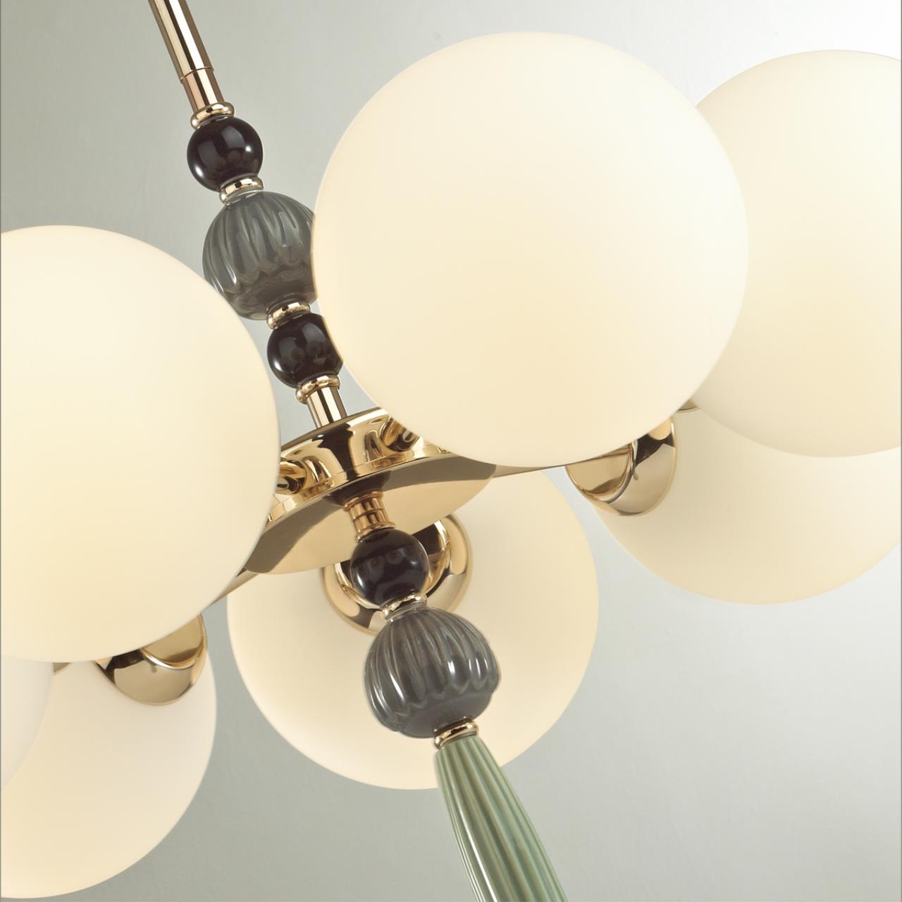 Люстра 55*55*43-83 см, 7*E14*40W Odeon Light Palle 5405/7 золотой