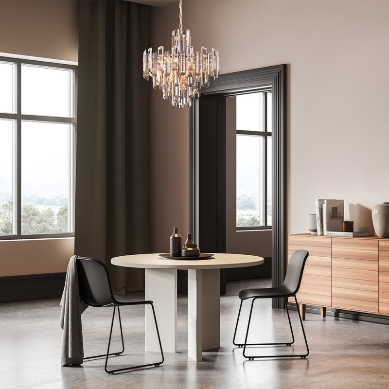 Подвесной светильник Maytoni Diamant Crystal Flare DIA200PL-06G, диаметр 49 см, золото
