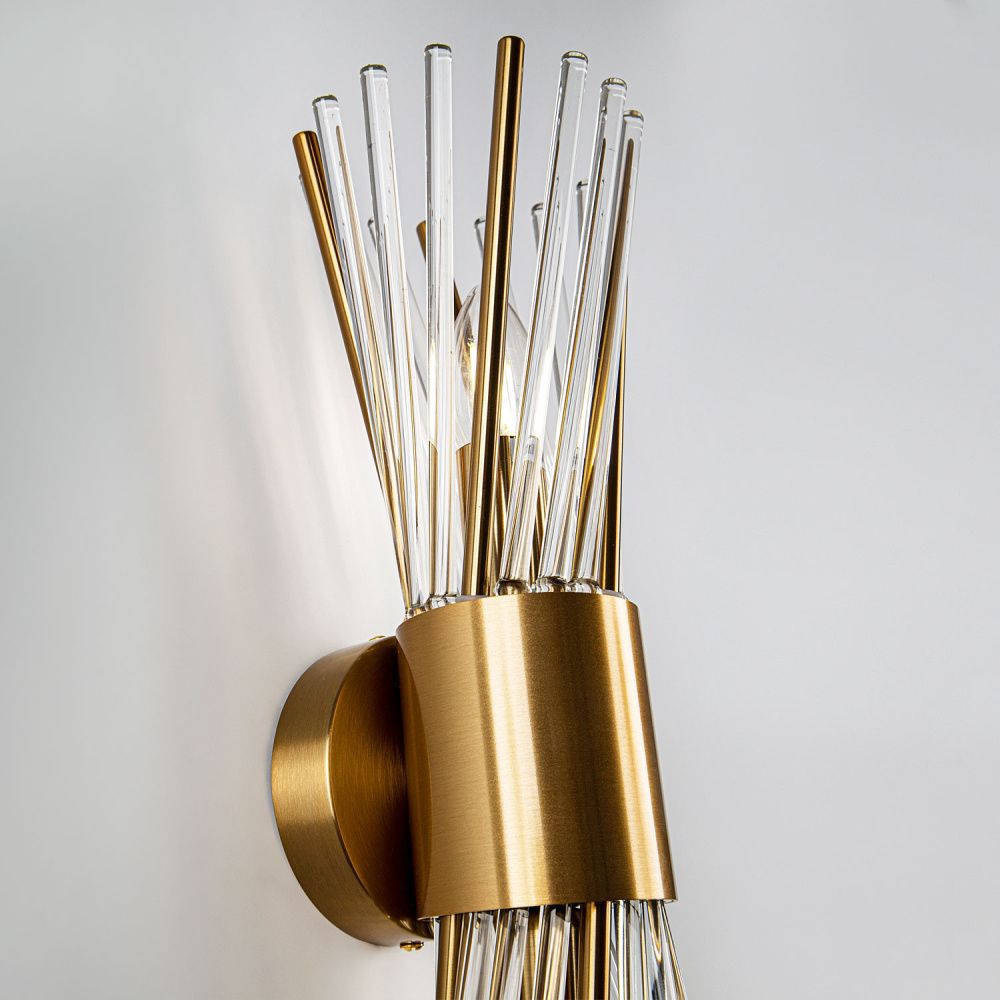 Настенный светильник 14*13*0,0000 см, Е14 2x40ВтW, Латунь MODELUX ML.517.02