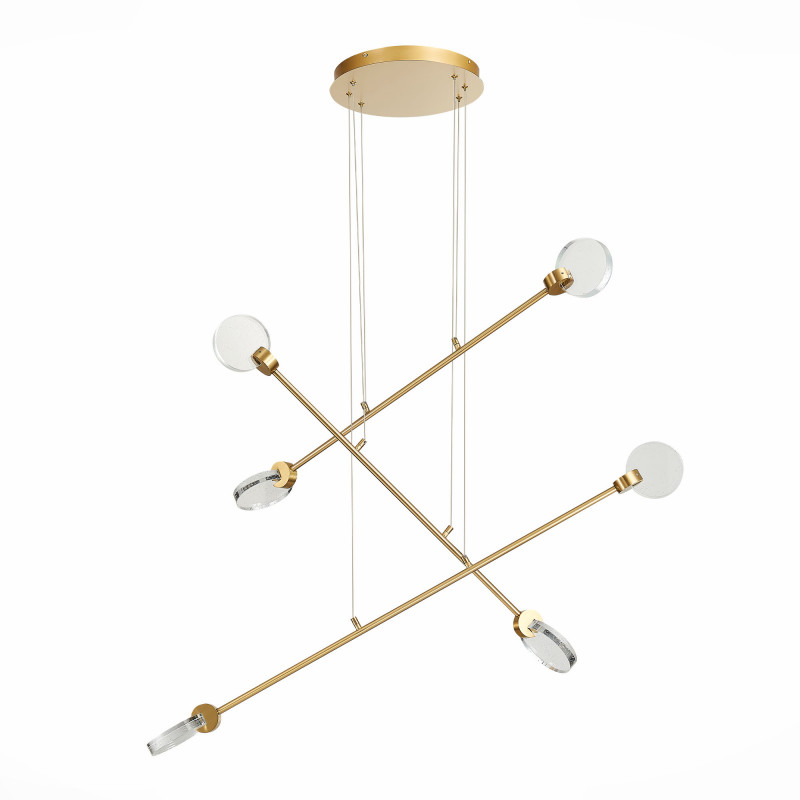 Светильник подвесной 120*30 см, 18W 3000K ST LUCE Montecelio SL6104.203.06 Золотистый