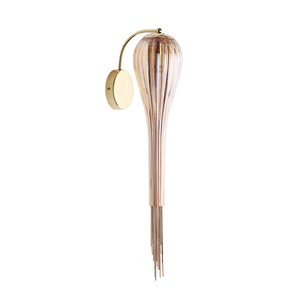 Бра 56*18*7 см, 1*E14, 40W, Arte Lamp Waterfall A1577AP-1GO, Золото