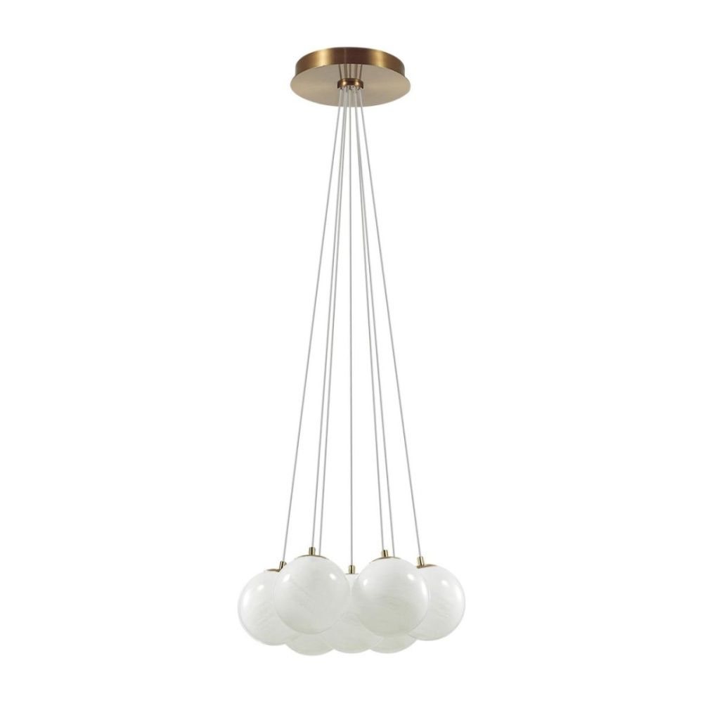 Подвесной светильник 45 см, Odeon Light Midcent Magia 7109/7, бронза