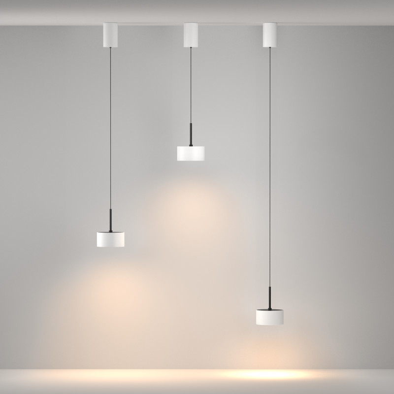 Светильник 12 см, 12W, 3000K, Maytoni Glare P102PL-12W3K-W, белый