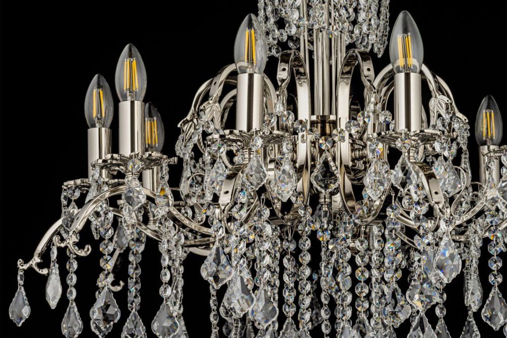 Люстра *75*54 см, 10*E14*40W, Dio D`arte Alessandria Nickel Alessandria E 1.1.10.600 N, Матовый никель