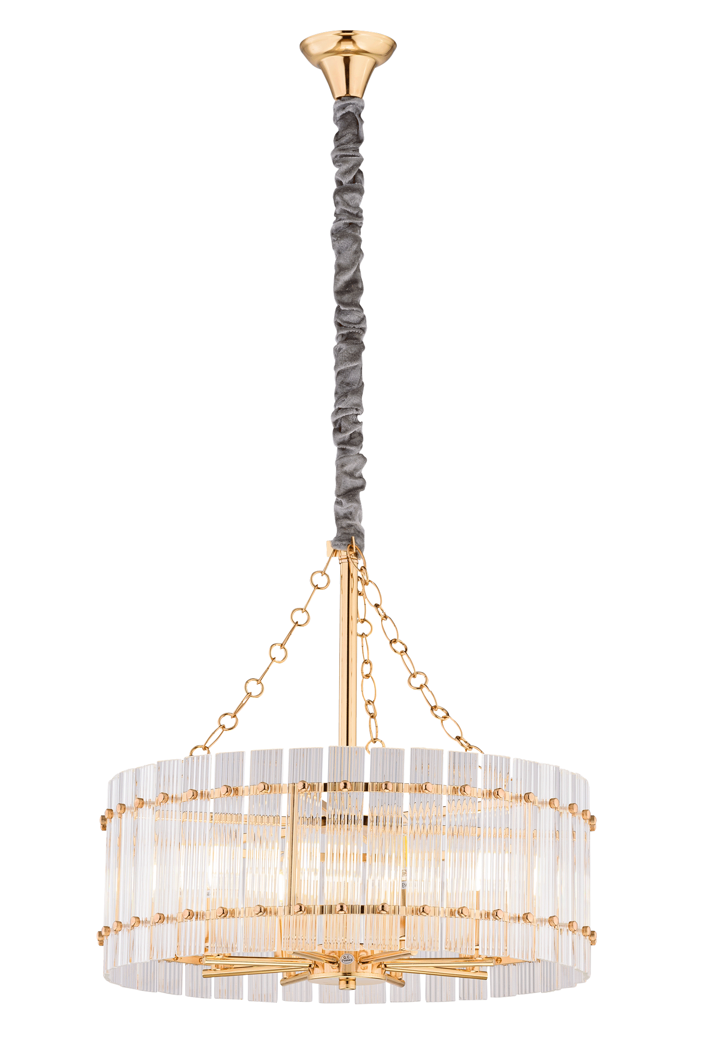 Люстра 520*500-1200, 8*E14, 40W NewRgy Cristallo 5009/8FG GOLD, Золото