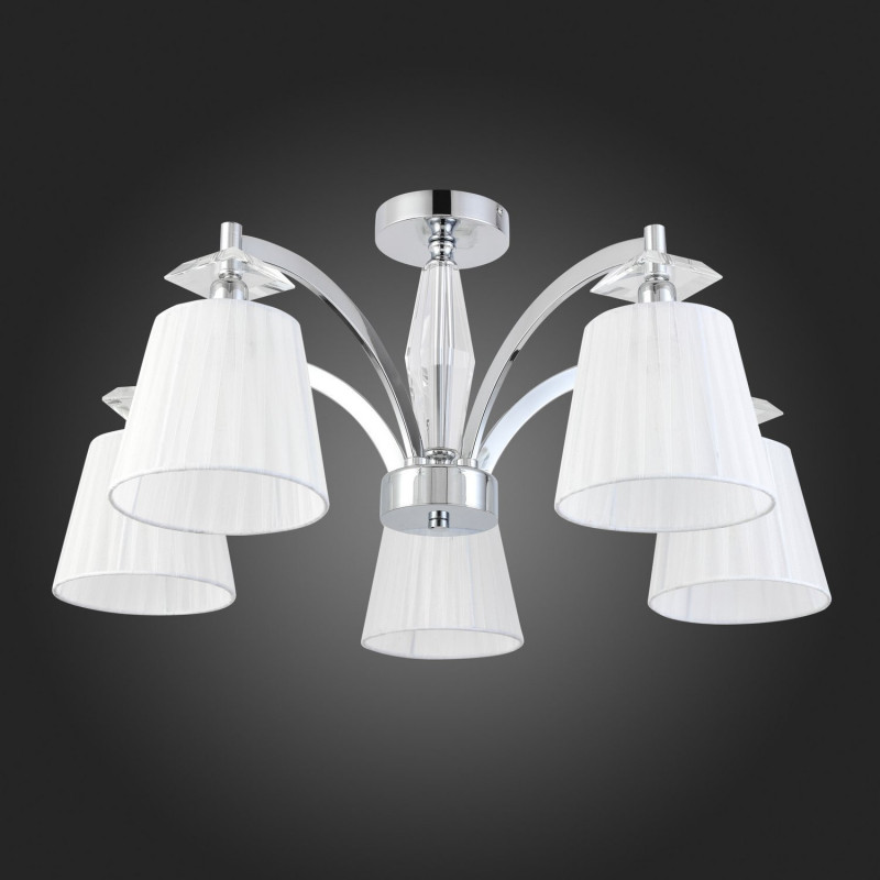 Светильник потолочный 70 см, 200W, ST LUCE BELLO SL1756.102.05 Хром