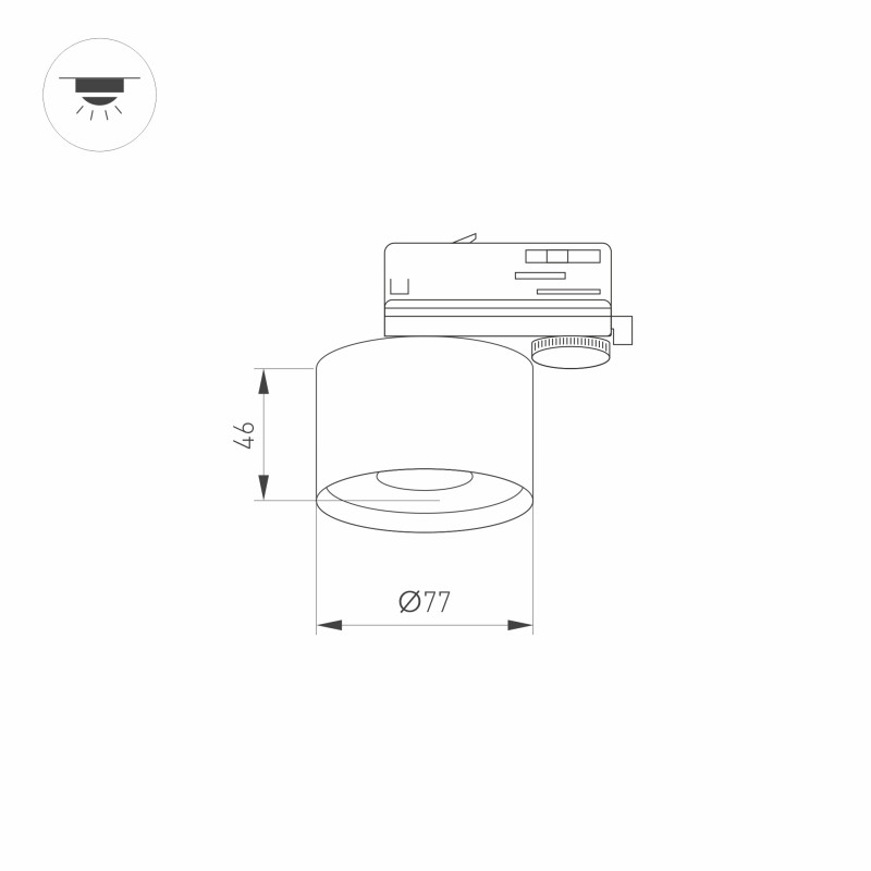 Адаптер Arlight 031711(1) 10,8*7,7*9 см, 9W, K,