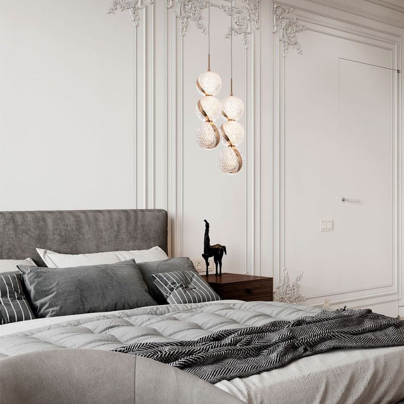 Подвесной светильник 10*10*200 см, LED 15W, 4000K, Золото MODESTYLE MS.89120.1