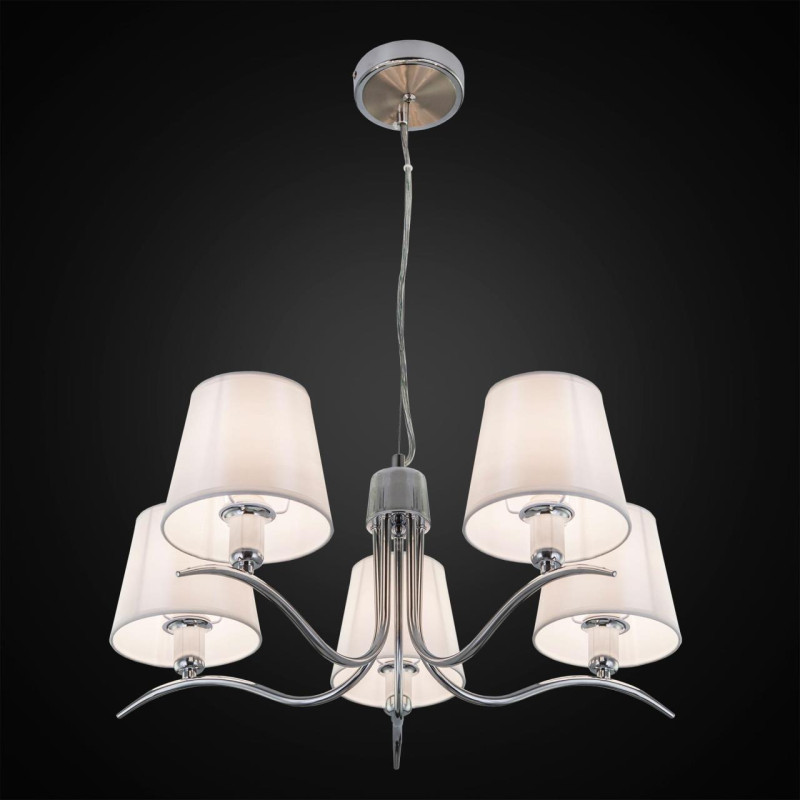 Подвесная люстра Citilux Эмма CL439151, диаметр 58 см, хром